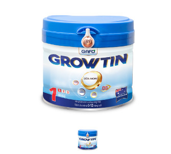 GROWTIN 1: Sản phẩm dinh dưỡng công thức dành cho trẻ 0-12 tháng tuổi (Lon 400g)